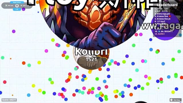Best Strategies to Become Nr.1! Agar.io Raga Gameplay смотреть онлайн