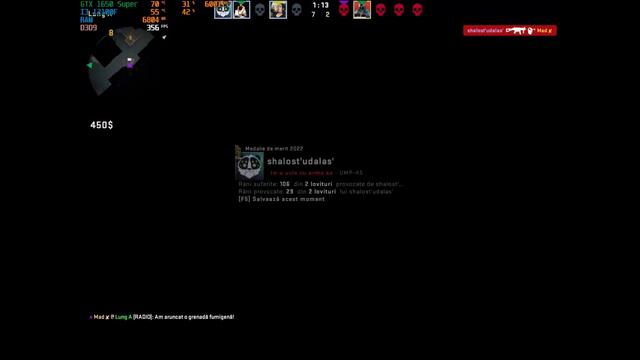 CS:GO : GTX 1650 SUPER 4GB + I3-12100F