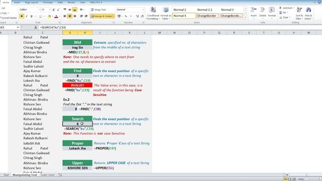 Excel Training: 07. LEN, LEFT, RIGHT, Concatenate, Rept, Find, Search Manipulating Text Made Easy смотреть онлайн