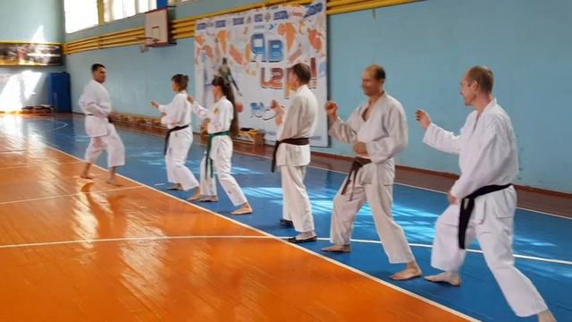Поточные методы тренировок на Гашуку Фудошин додзё каратэ JKA Russia смотреть онлайн