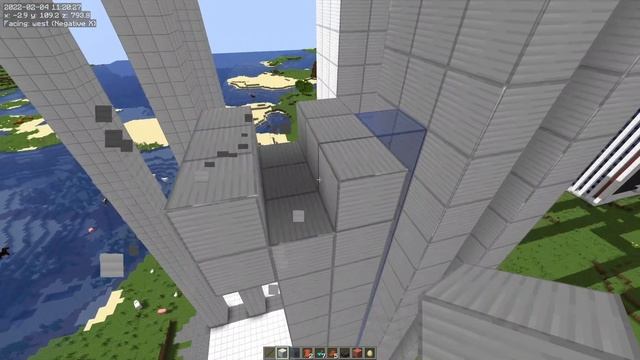 How to Build a Skyscraper in Minecraft Tutorial - Futuristic - Art Decco 1.18+ смотреть онлайн