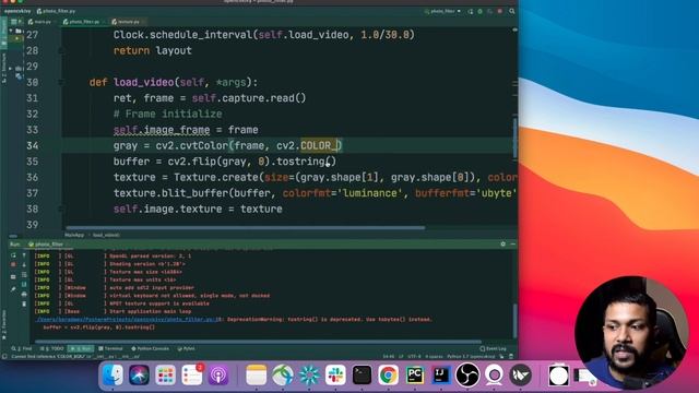 KivyMD+OpenCV - Build a SnapChat filter (Basic) Feature in 15 minutes смотреть онлайн