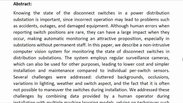 A Computer Vision System for Monitoring Disconnect Switches in Distribution Substations docx смотреть онлайн