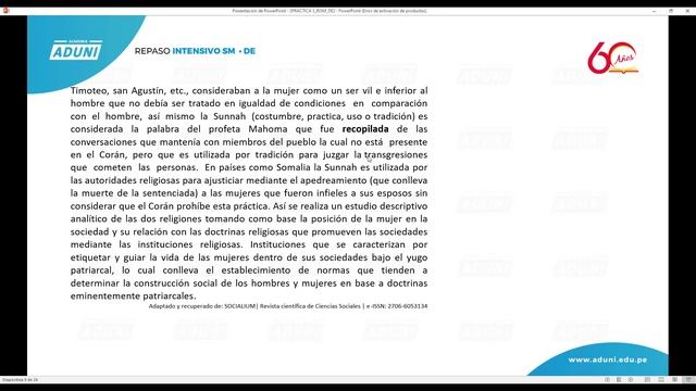 San Marcos REPASO INTENSIVO 2021 | Semana 03 Jueves Parte 01