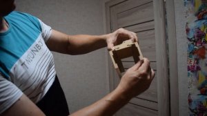 Косяк при установки двери Телескопический наличник.