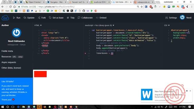 Create and Append HTML Elements With Pure Javascript смотреть онлайн