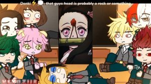 [?!] My Hero Academia reacts to Nezuko Kamado || Gacha React