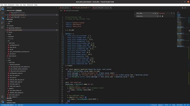 Codecast: Create a RubyGem 50: Add roll_dice method to Benchmarks смотреть онлайн