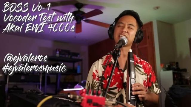 Akai EWI 4000S + BOSS Vocoder VO-1 Test смотреть онлайн