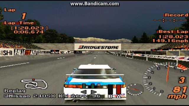 Gran Turismo 2 - [R] Nissan 240SX K's Aero '96 смотреть онлайн