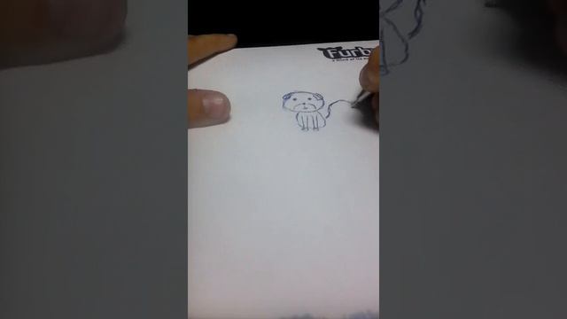 Рисуем ручкой котёнка смотреть онлайн