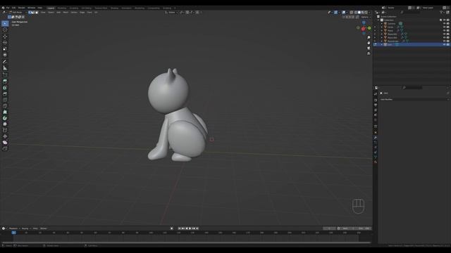 Kawaii 3D Cat Tutorial in Blender 3.1 | Polygon Runway смотреть онлайн