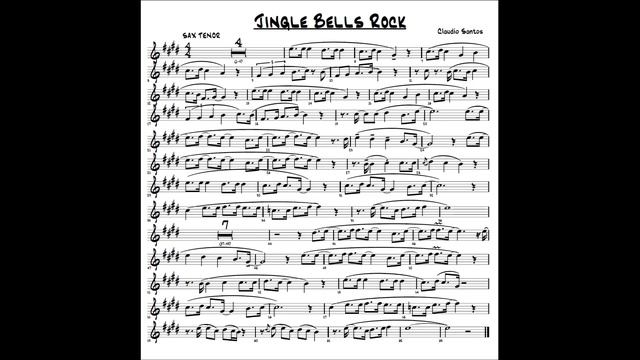Jingle Bells Rock PARTITURA SAX TENOR SHEET MUSIC TENOR SAX смотреть онлайн