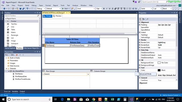 SSRS - Row Header Repetition on every Report Page - Reporting Service смотреть онлайн
