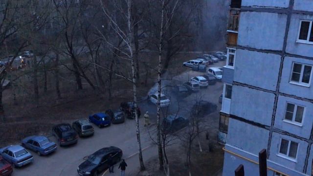 Сегодня утром в Нижний Новгород сгорел автомобиль смотреть онлайн