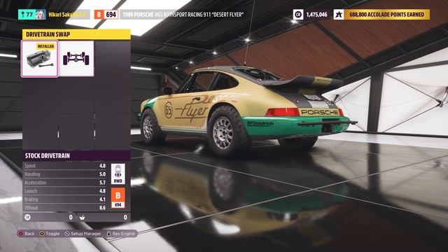 Forza Horizon 5 - 1989 Porsche #65 Rothsport Racing 911 'Desert Flyer' смотреть онлайн