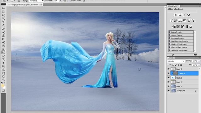 frozen manipulation- photo effects (dodge and burn) смотреть онлайн