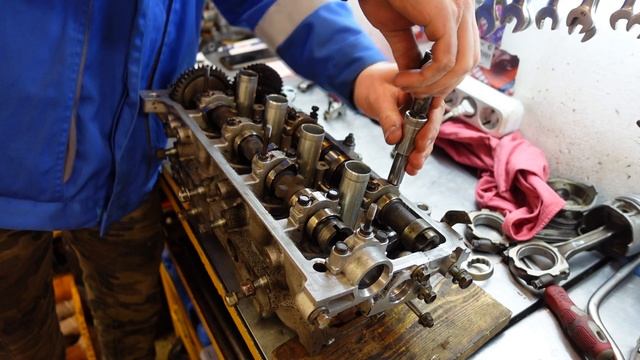 Регулировка клапанов 5E-FE смотреть онлайн