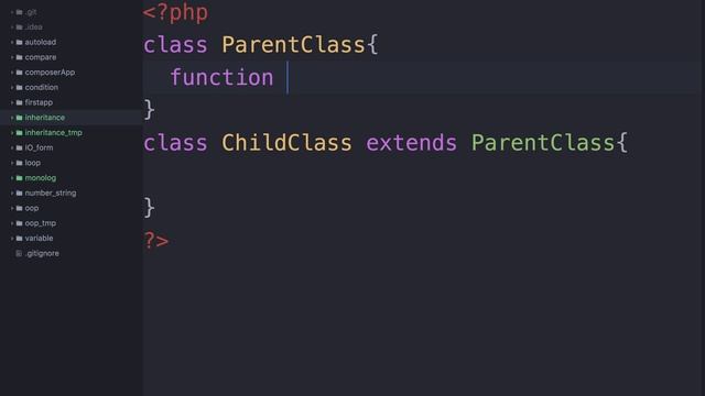 PHP - 상속 (override와 parent) смотреть онлайн