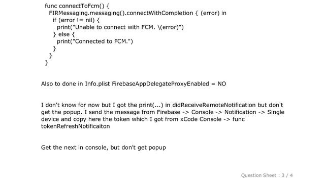 iOS : Firebase when receive Push Notification did not receive the popup смотреть онлайн
