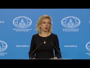 Брифинг М.В.Захаровой, 25  мая 2017 года