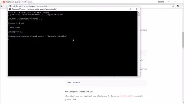 Laravel installation using composer step by step in hindi смотреть онлайн
