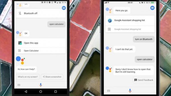 Google Assistant на iOS - обзор и сравнение с Android-версией.