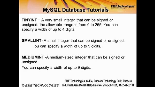 MYSQL Database Tutorial For Beginners | EME Technologies смотреть онлайн