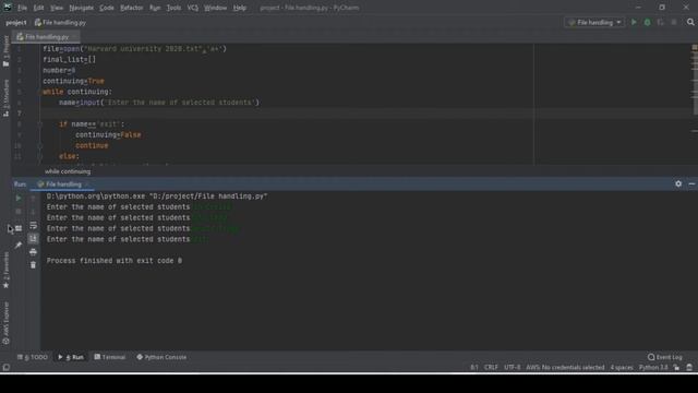 Python // File Handling //Raw clip of me coding to create a software for Harvard University yr 2020 смотреть онлайн