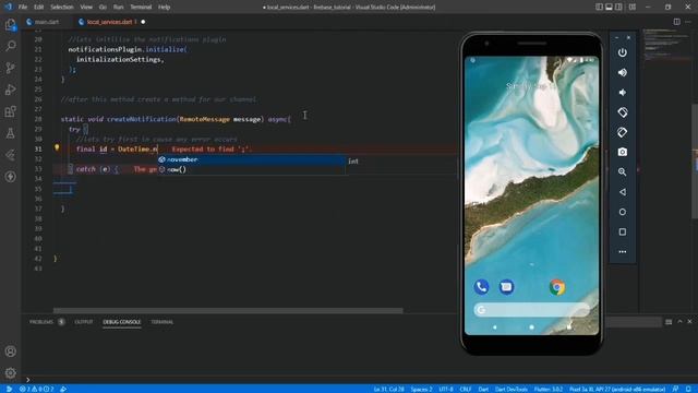 Flutter Firebase Push Notifications | Flutter Local Notifications | Cloud Messaging смотреть онлайн