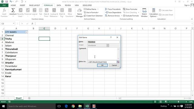 PART 55 - HOW TO FILTER CELLS WITH TEXT IN BOLD FONT FORMATTING IN MS EXCEL (TAMIL) | Kallanai YT смотреть онлайн