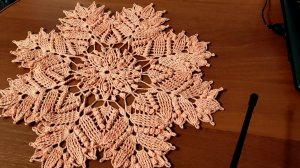 Рельефная салфетка крючком 1часть 1-10ряды. Видео для начинающих.