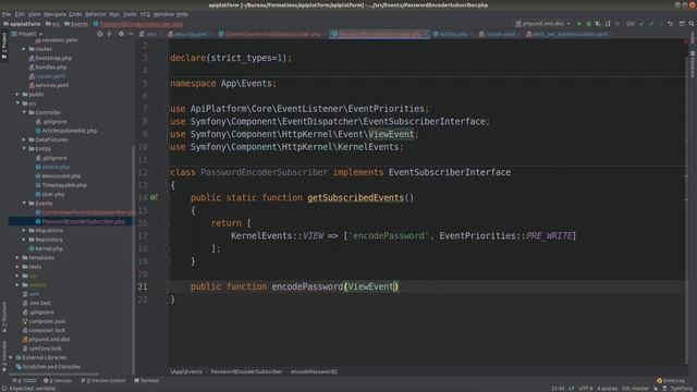 API Platform - Symfony 5 : Authentification JWT part 1 смотреть онлайн