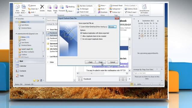 How to Export and import PST files in Windows® 7 Outlook 2010: смотреть онлайн