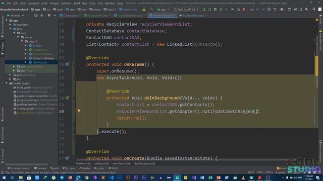 ROOM DATABASE | PART 2 | LEARN HOW TO CREATE A CONTACTS APP USING ROOM | CLASS 17 | ANDROID in URDU смотреть онлайн