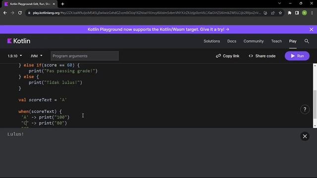 If dan When Conditions | Belajar Bahasa Pemrograman Kotlin смотреть онлайн
