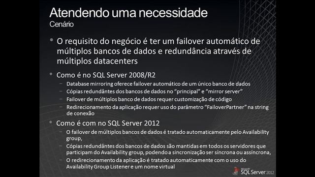 Video2: Introdução ao SQLServer2012 AlwaysOn AVG смотреть онлайн