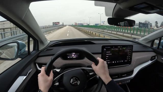 2022 Skoda Enyaq iV 60 4x2 POV Test Drive | 4K смотреть онлайн