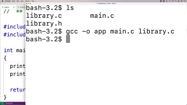How To Create A Library And Split A Program Across Multiple Files | C Programming Tutorial смотреть онлайн