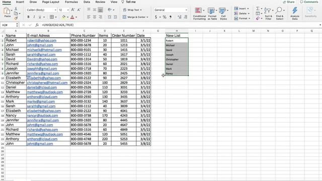 How to List and Sort Unique Values and Text in Excel смотреть онлайн