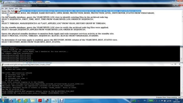 Oracle MAA RAC+DataGuard+ASM Lab - Perform SwitchOver to DRP Site part 2 смотреть онлайн