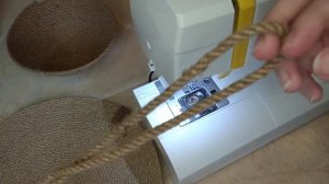 Как сшить корзинку из джута в технике зигзаг на швейной машинке