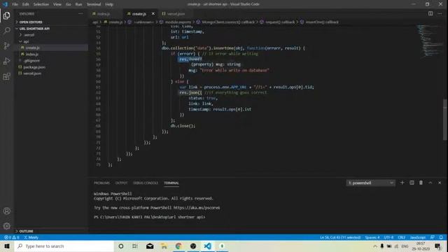 Creating an Url Shortener API || Vercel + MongoDB + NodeJS смотреть онлайн
