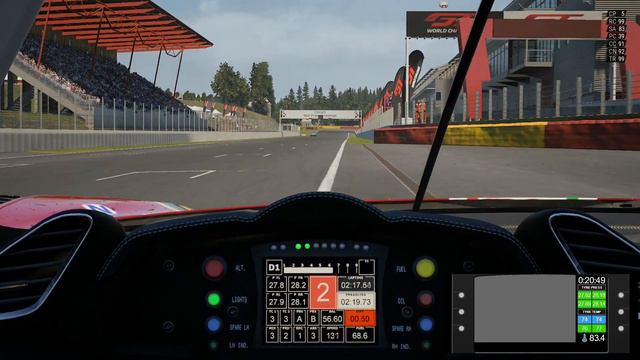 40 minute practice stint @ Spa-Francorchamps | Ferrari 488 GT3 смотреть онлайн