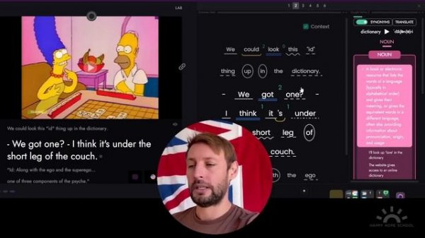 Английский по сериалам - The Simpsons (Симпсоны) - фрагмент видеоразбора