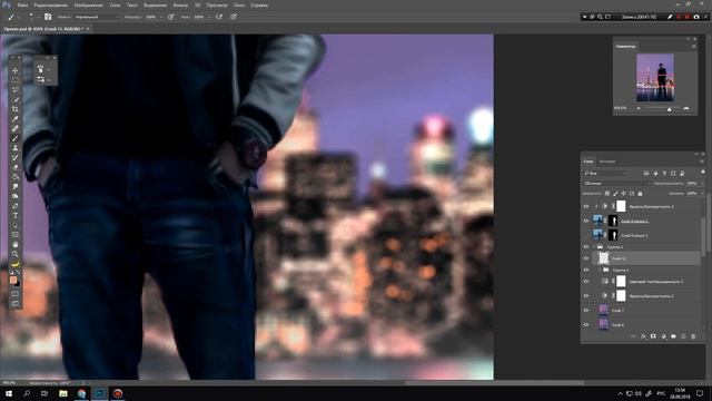 КАК КРУТО ОБРАБОТАТЬ ФОТО В ФОТОШОПЕ? Процесс создания/SPEED ART смотреть онлайн
