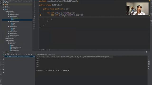 Bubble sort implementation with Test Driven approach in Java смотреть онлайн