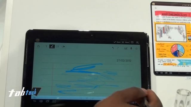 Samsung Galaxy Note 10.1 Hands On and Walkthrough @ MWC2012 смотреть онлайн