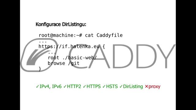 Caddy - webserver jednodušší než nginx (Michal Halenka) смотреть онлайн
