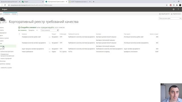 КСУП Управление рисками и качеством в MS Project Online смотреть онлайн